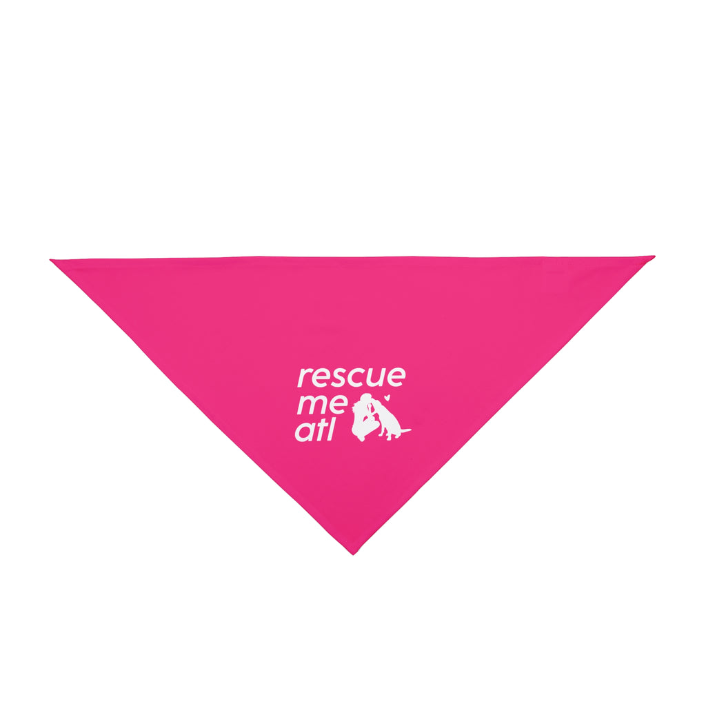 Pet Bandana - Rescue Me ATL Dog Bandana (Bright Pink)