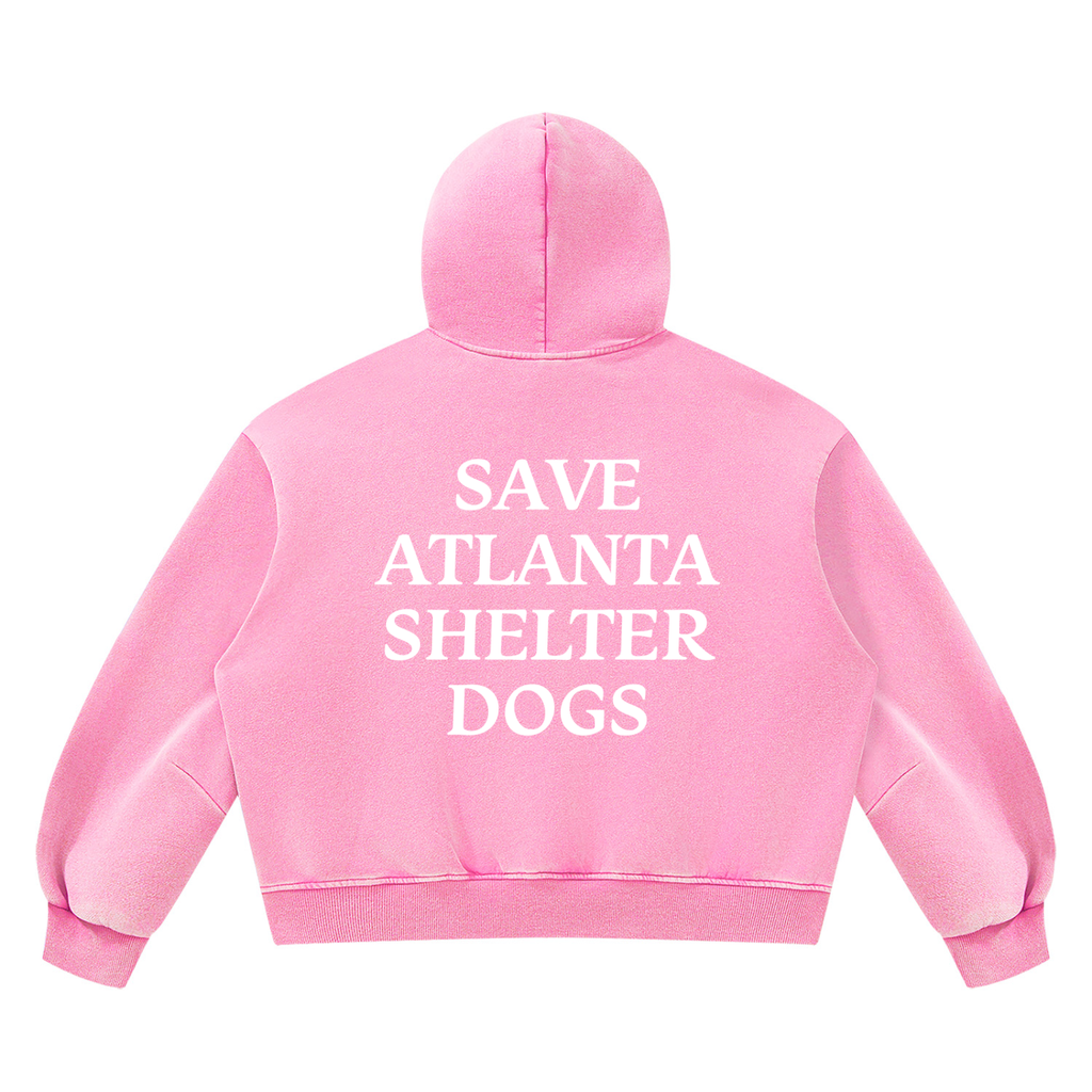 Unisex Vintage Wash Boxy Fleece Hoodie