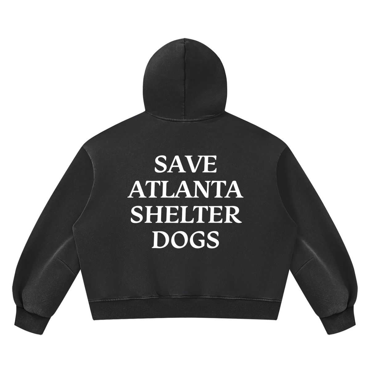 Unisex Vintage Wash Boxy Fleece Hoodie