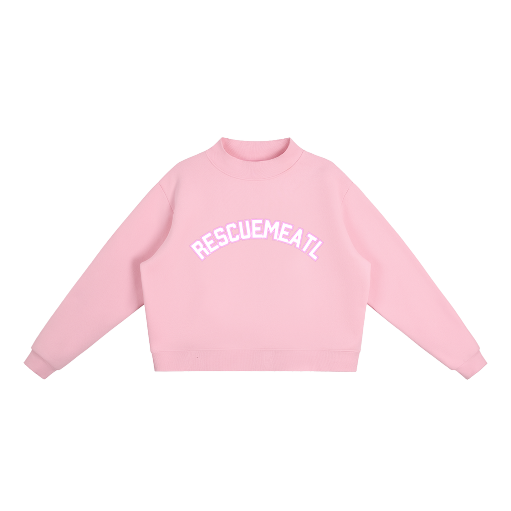 Fleece Mock-Neck (Pink)