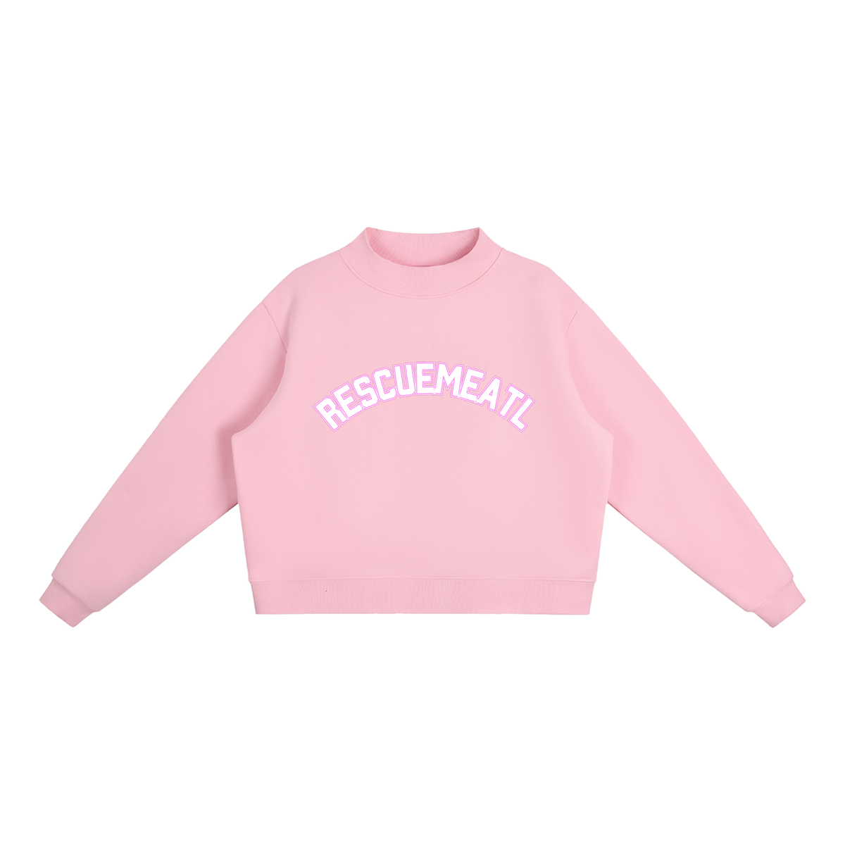 Fleece Mock-Neck (Pink)