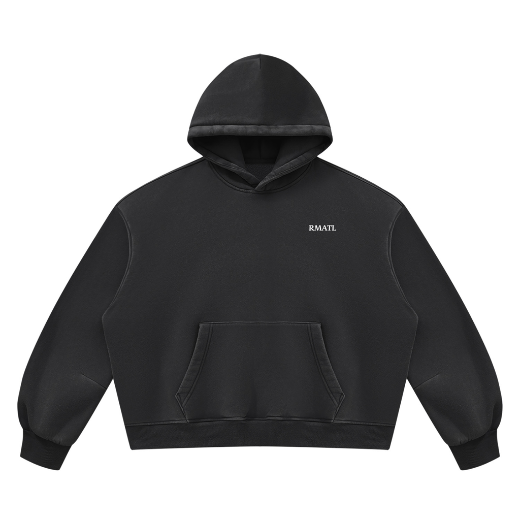 Unisex Vintage Wash Boxy Fleece Hoodie