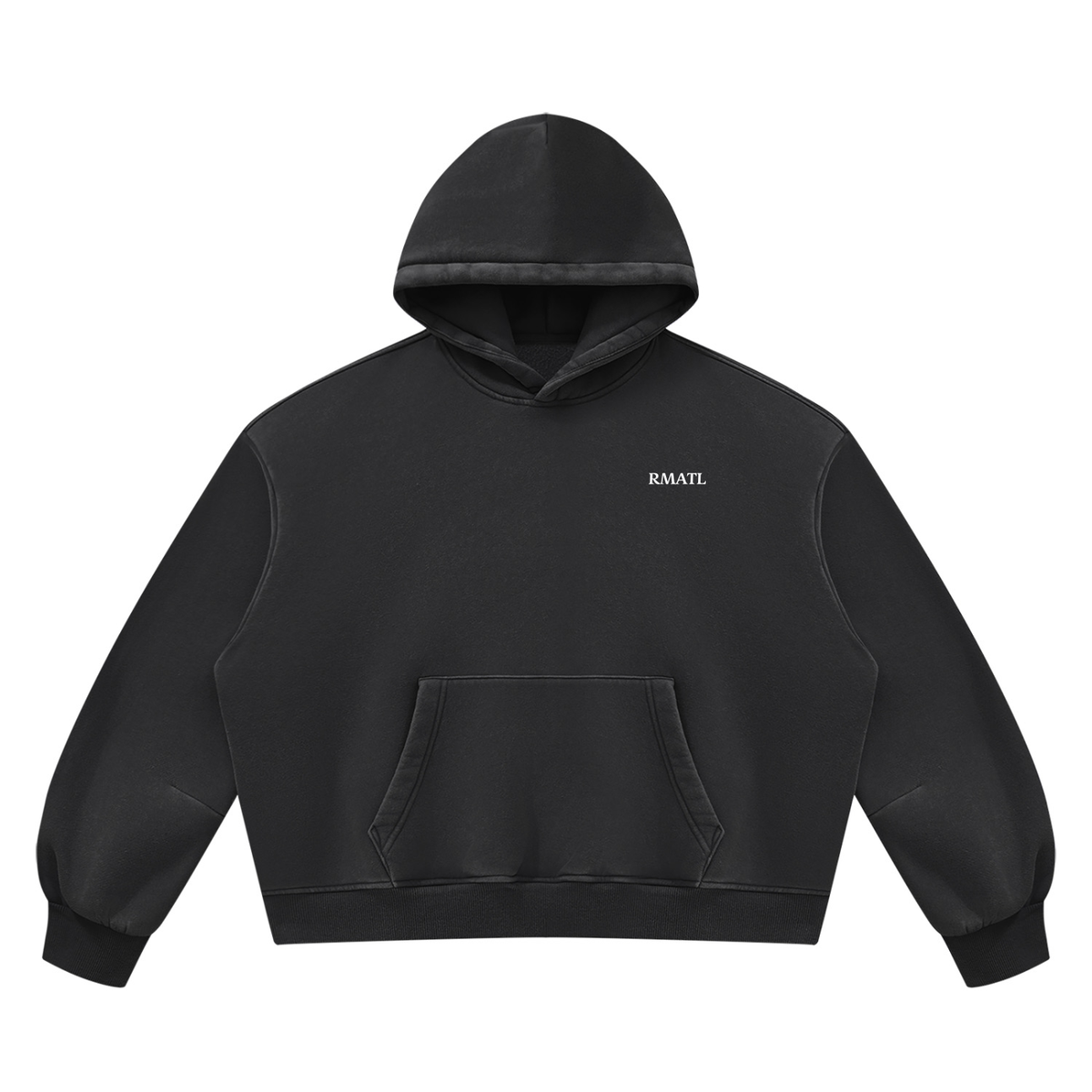 Unisex Vintage Wash Boxy Fleece Hoodie